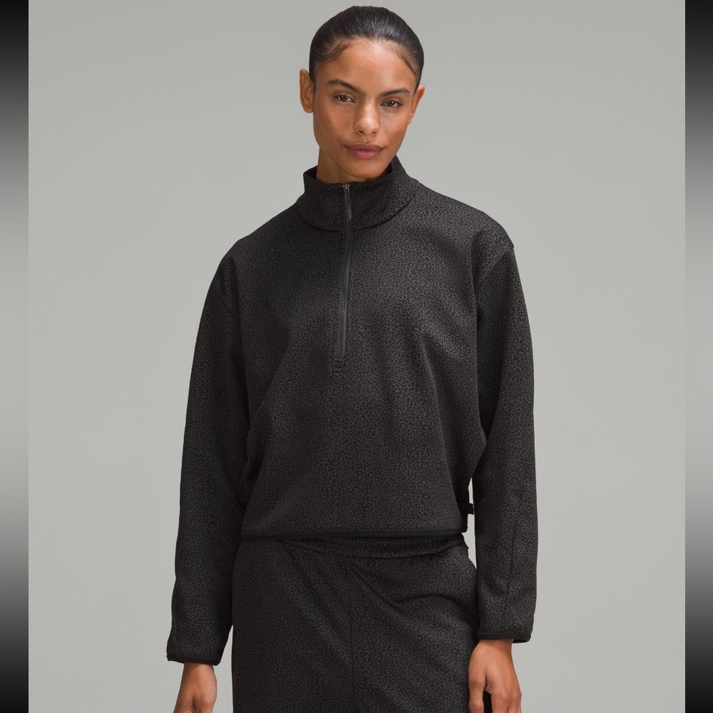 Lululemon Lab Double Knit Jacquard Half Zip